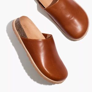 The Layne Clog Mule in Leather - by Madewell - sz 8